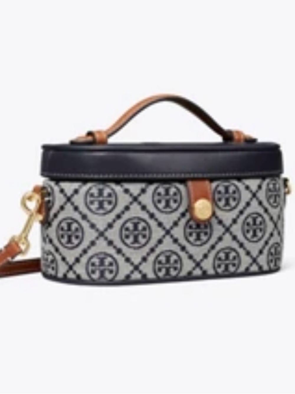 Tory Burch T Monogram Vanity Case.